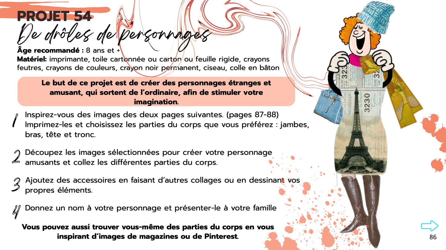 NOUVEAUTÉ: Ebook digital- 60 projets artistiques à explorer en famille