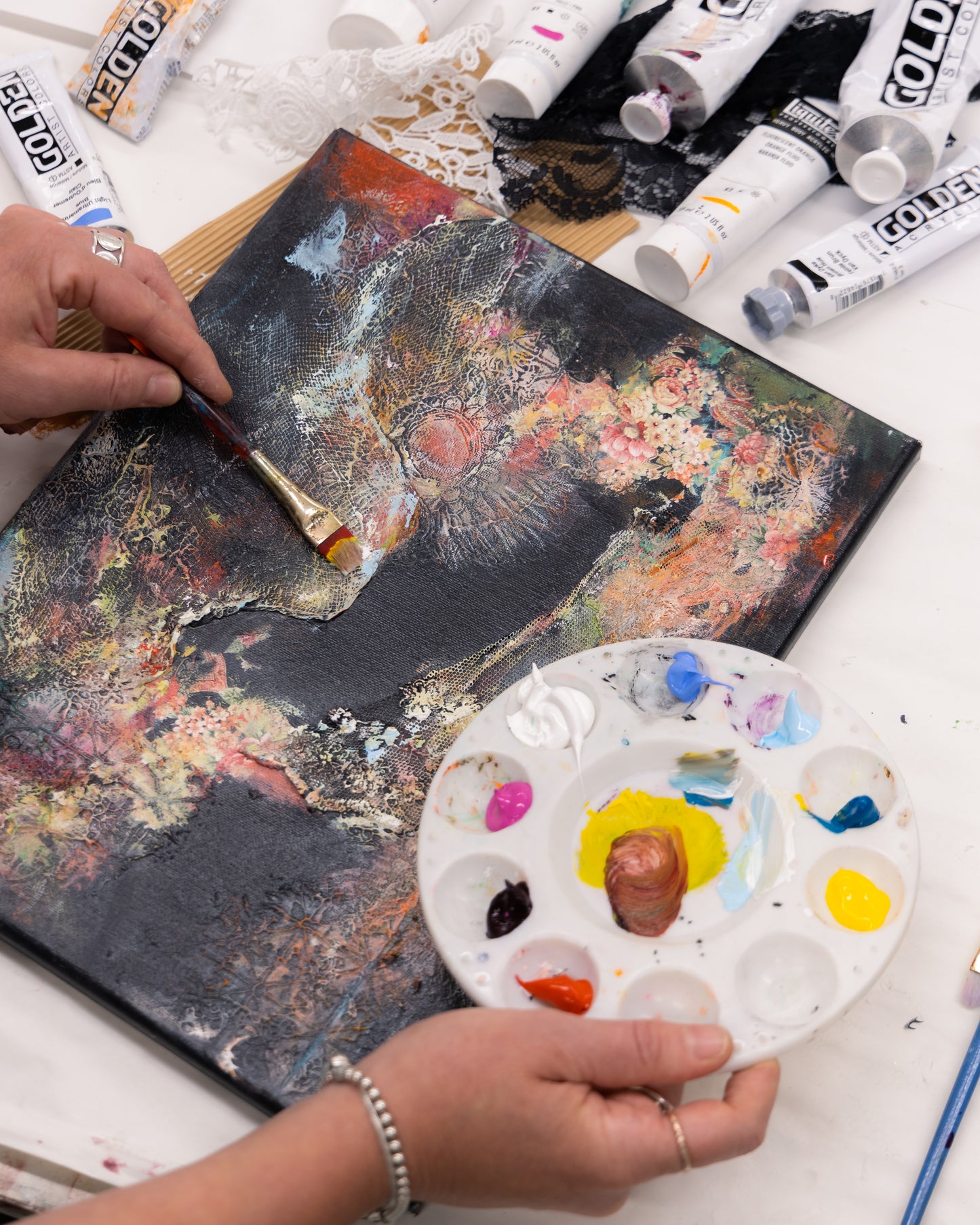 Combinaison Des Textures, Des Matières Et Des Couleurs