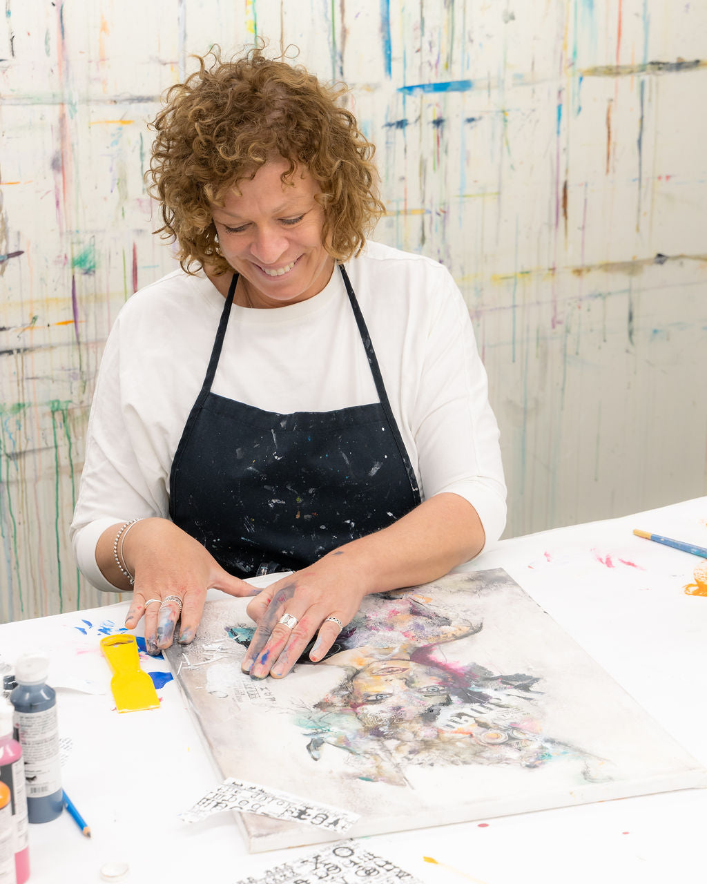 Créer un portrait combiné aux textures et à la matière