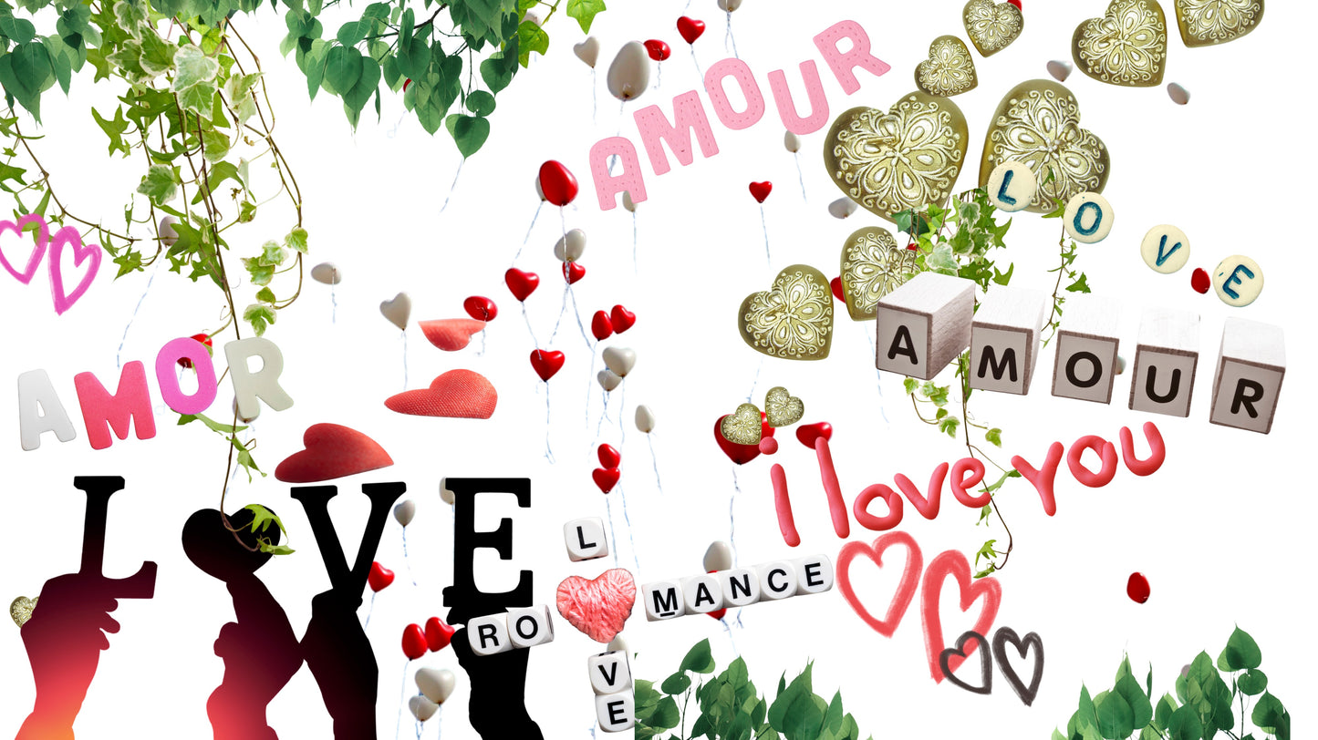 NOUVEAUTÉ: Ebook digital- La magie des collages volume 2: Édition rouge, passion intemporelle et les palettes de rouge