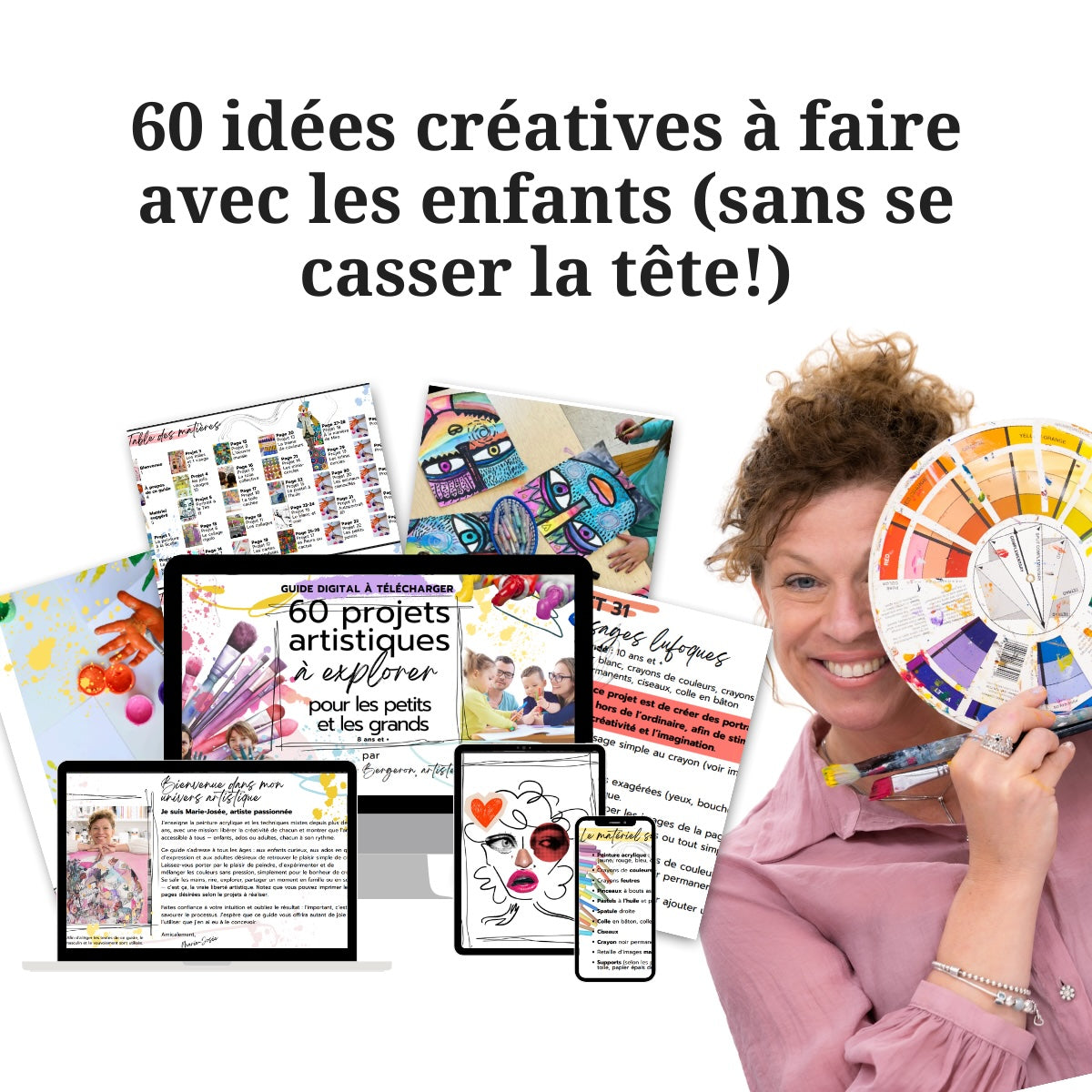 NOUVEAUTÉ: Ebook digital- 60 projets artistiques à explorer en famille