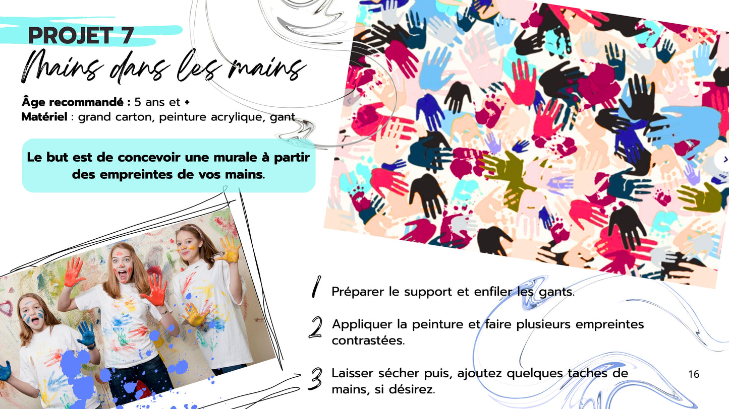 NOUVEAUTÉ: Ebook digital- 60 projets artistiques à explorer en famille