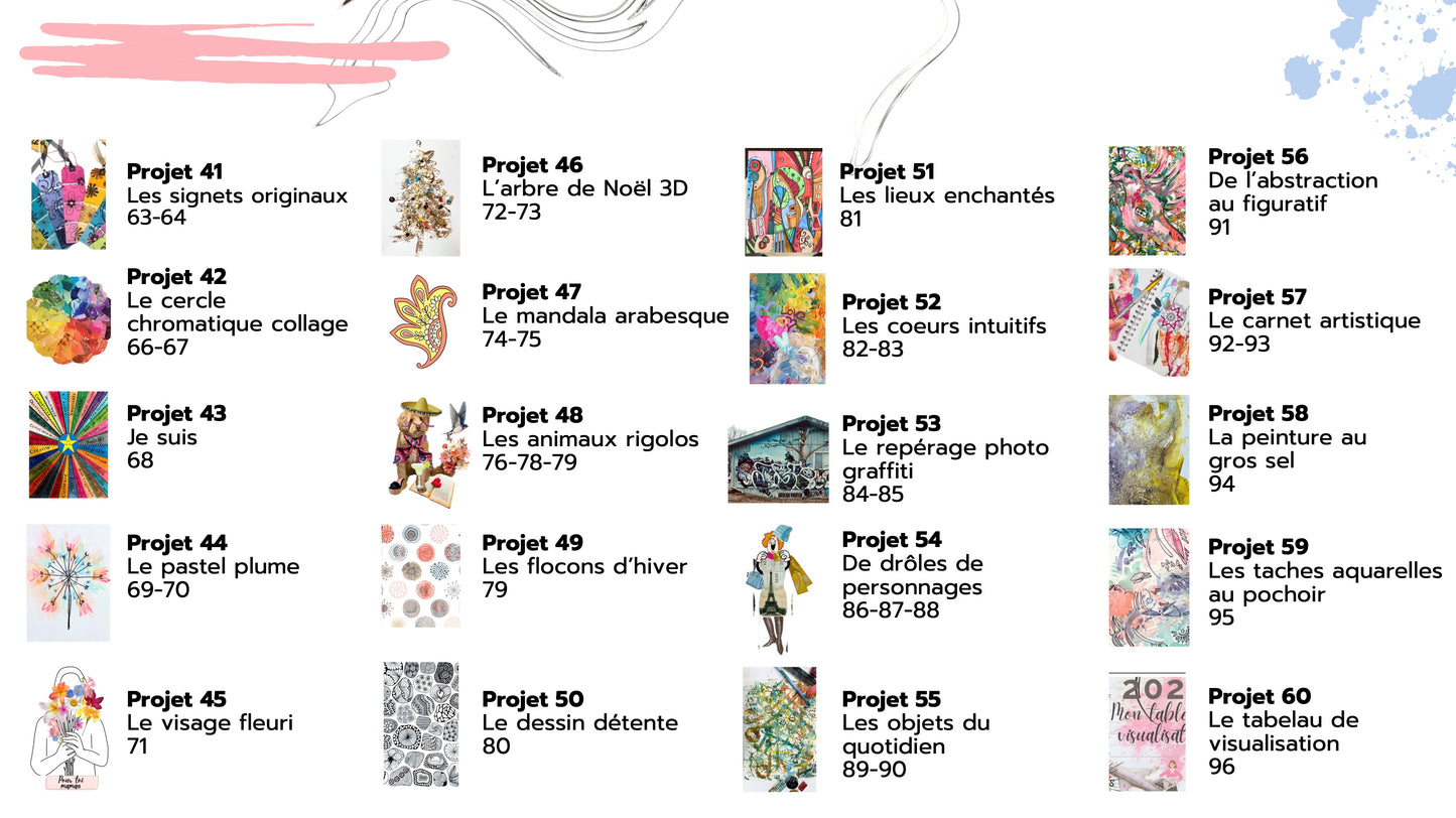 NOUVEAUTÉ: Ebook digital- 60 projets artistiques à explorer en famille