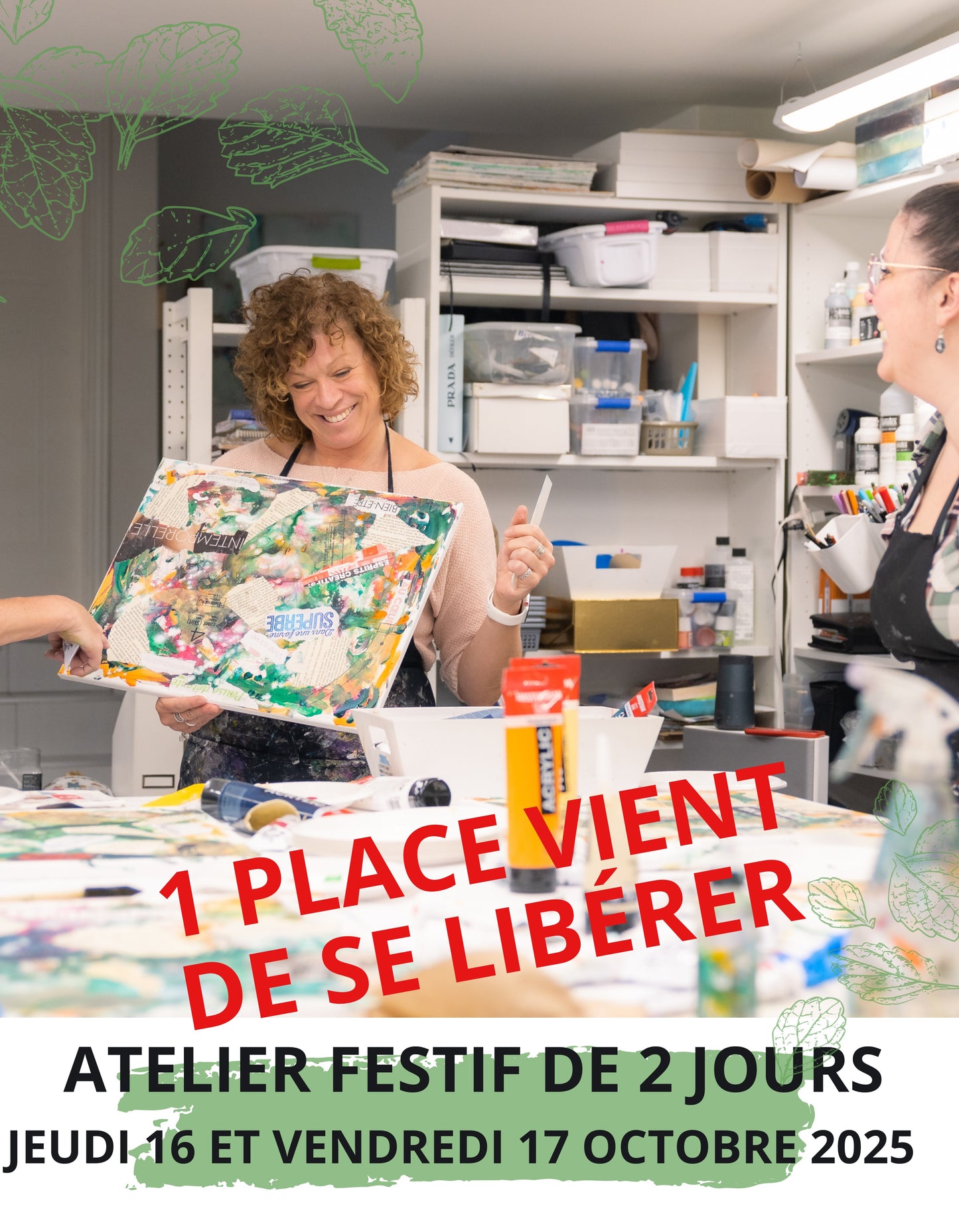 1 PLACE LIBRE - Atelier festif d'automne: Jeudi 16 et vendredi 17 octobre 2025