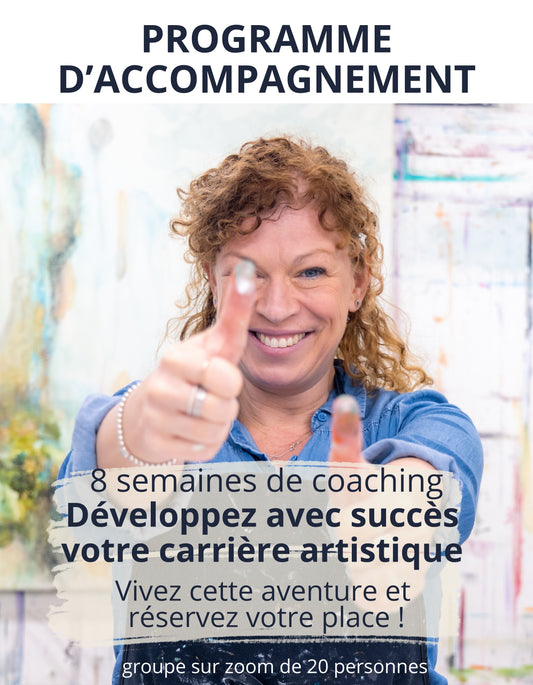 EXCLUSIF - Coaching et accompagnement de 8 semaines- Monétiser votre art pour une carrière artistique profitable et rentable.