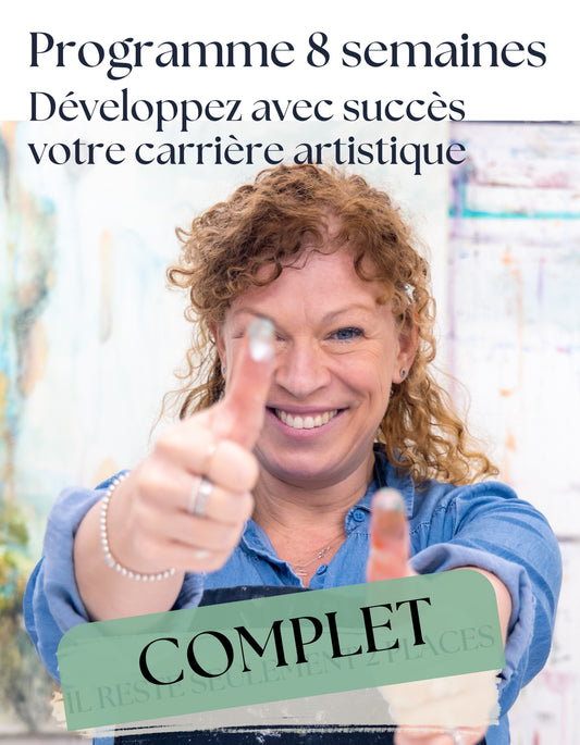 COMPLET- Coaching et accompagnement de 8 semaines- Monétiser votre art pour une carrière artistique profitable et rentable